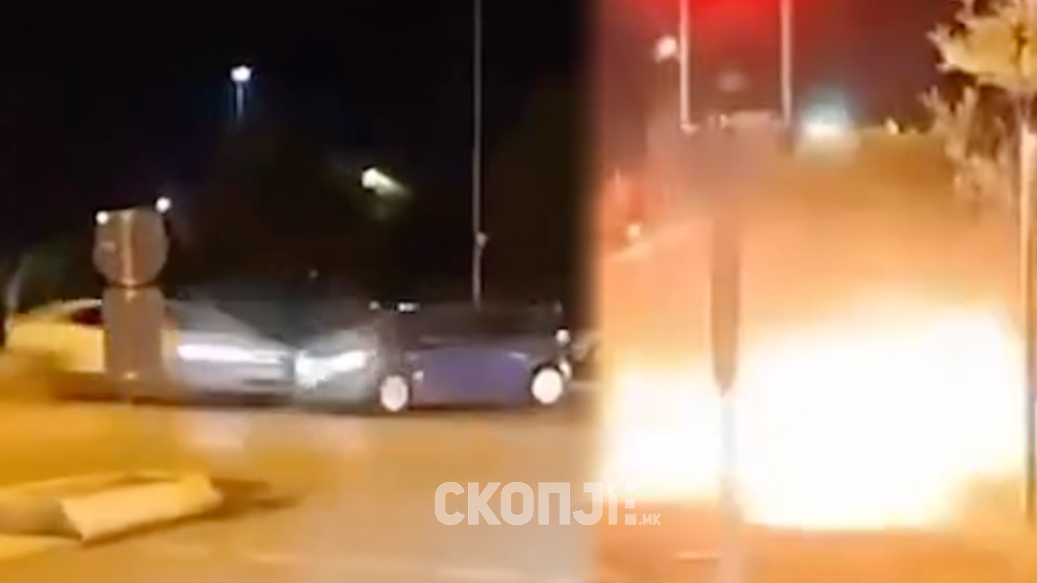 (Видео) Страшна несреќа во Истанбул: Судир на автомобили предизвика експлозија и пожар
