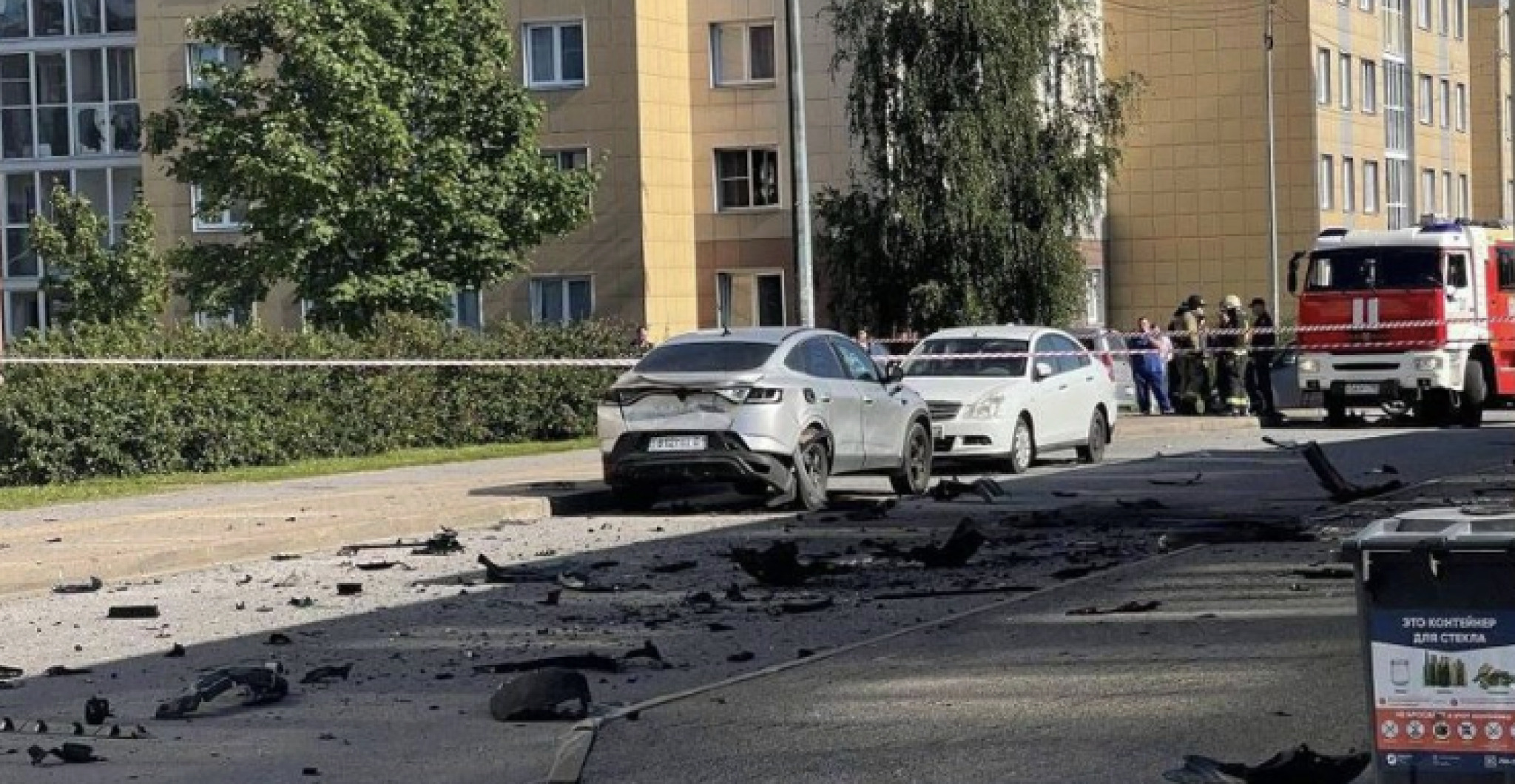 (Видео) Атентат во Санкт Петербург? Експлозија во автомобил однесе еден живот, се истражува дали цел бил висок руски офицер