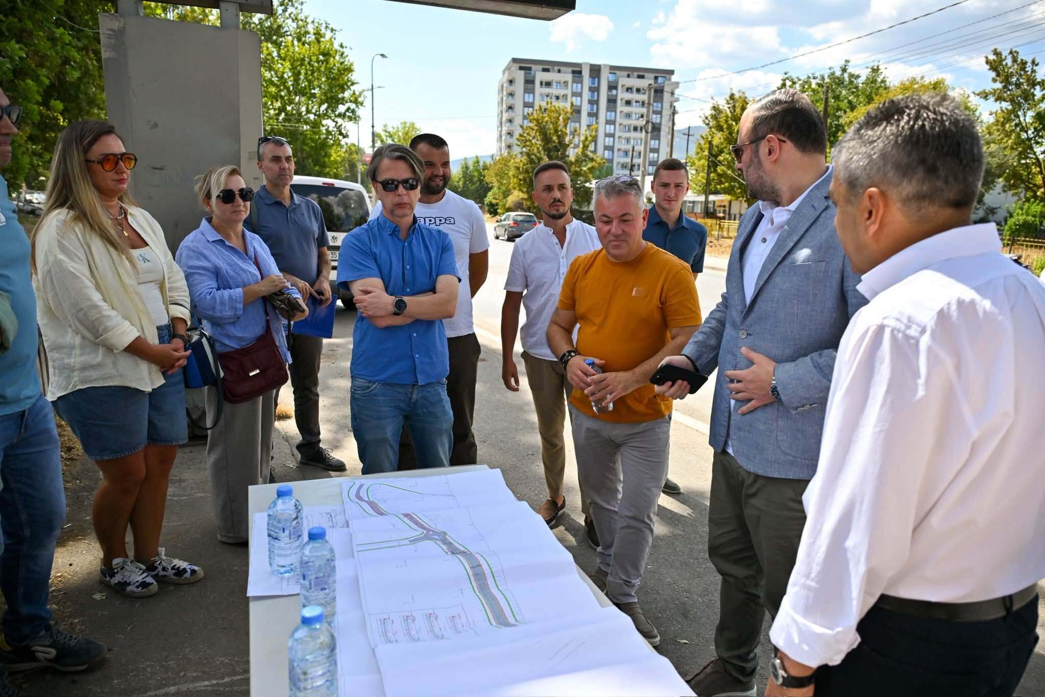 Новиот булевар „Македонско-косовска бригада“ ќе има четири ленти, велосипедски патеки и зеленило