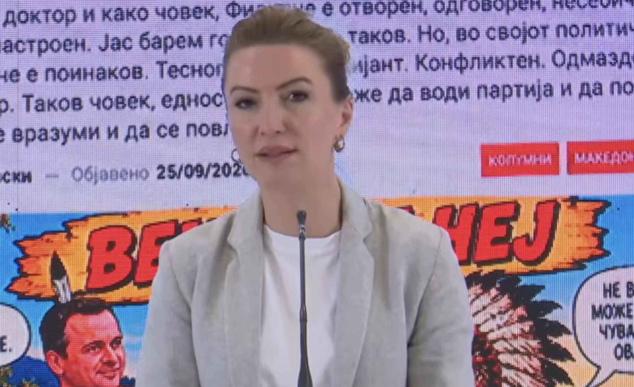 (Видео) Кузеска: Граѓаните гледаат кој медиумски ја спонзорира Платформата ЗНАМ 2.0 - покровителот е арамијата Мицкоски