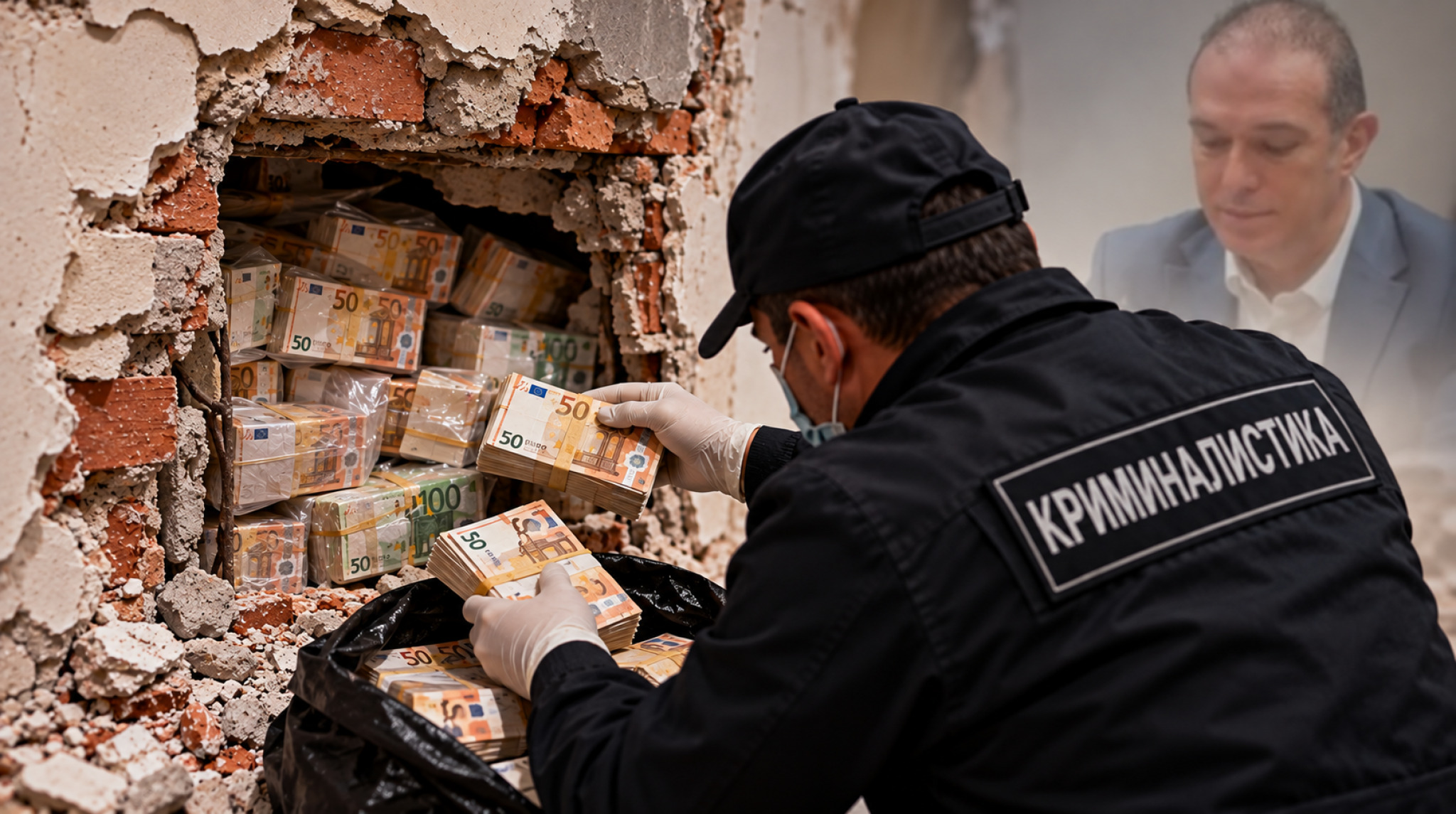 Како се ваделе парите од ѕидот кај родителите на Ристов: Криминалистички техничар сведочеше за претресот, одбраната докажува пропусти